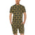 Gold Pineapple Pattern Print Design PP011 Men's Romper