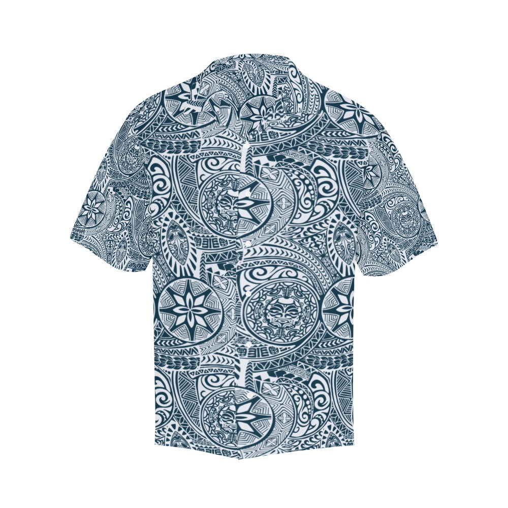Samoan Pattern Print Design LKS306 Men's Hawaiian Shirt