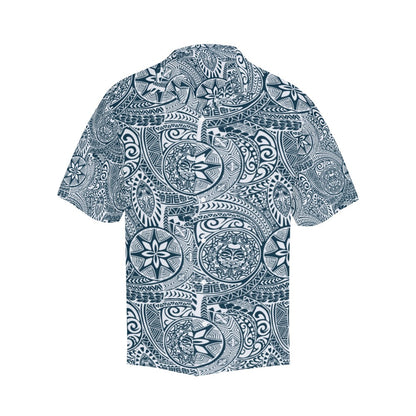 Samoan Pattern Print Design LKS306 Men's Hawaiian Shirt