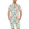 Cupcake Pattern Print Design 01 Men's Romper