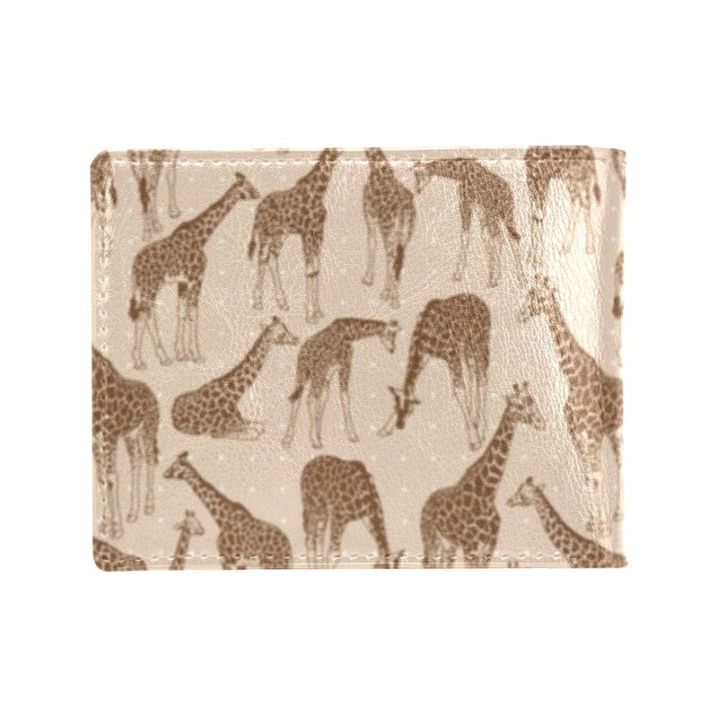 Giraffe Pattern Design Print Men's ID Card Wallet