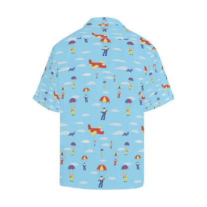 Skydiver Print Design LKS304 Men's Hawaiian Shirt
