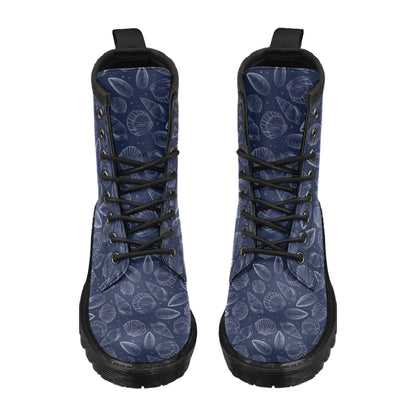 Seashell Print Design LKS3011 Women's Boots