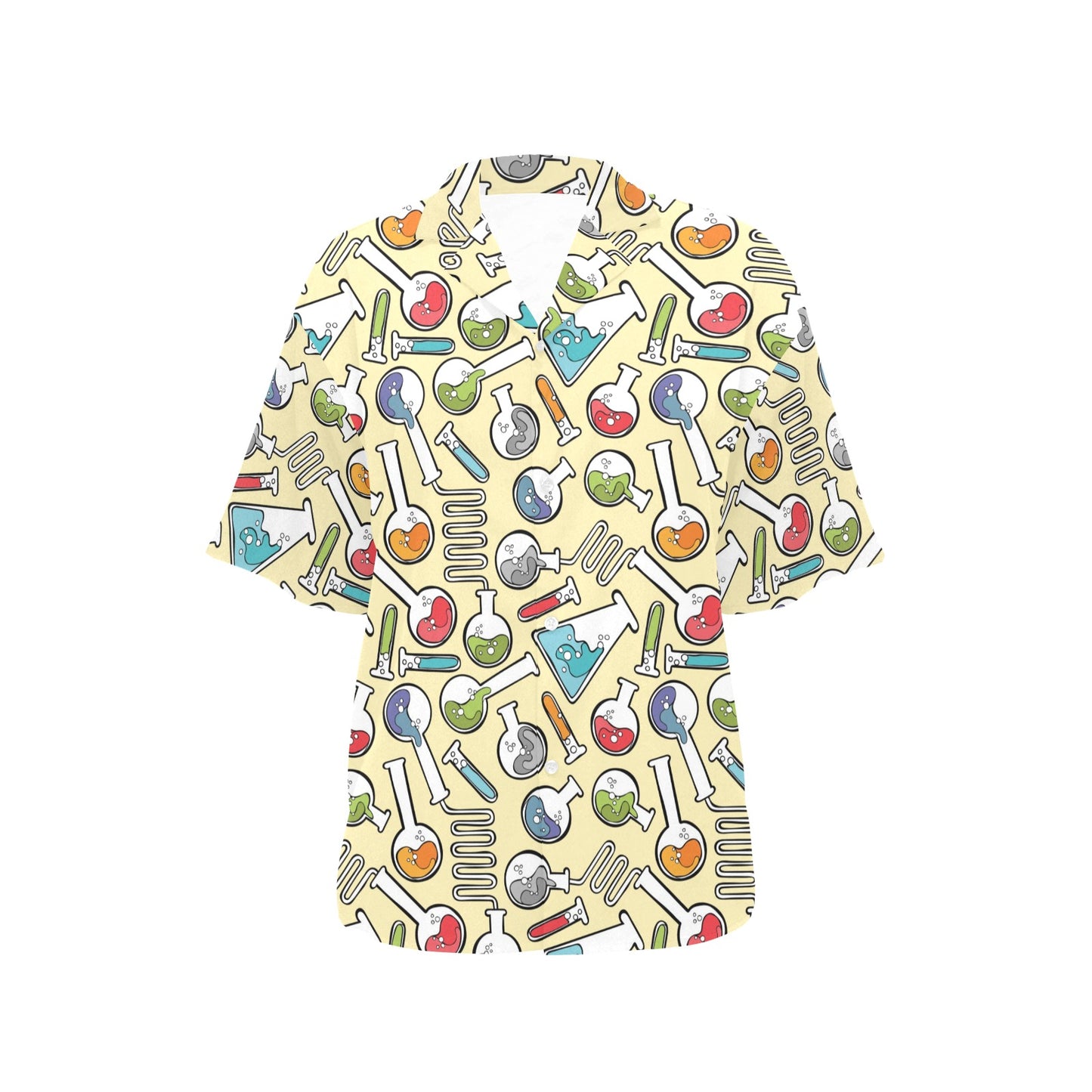 Chemical Pattern Print Design 04 Women's Hawaiian Shirt