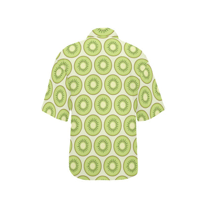 Kiwi Pattern Print Design KW02 Women's Hawaiian Shirt