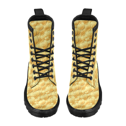 Dollar Pattern Print Design DO03 Women's Boots