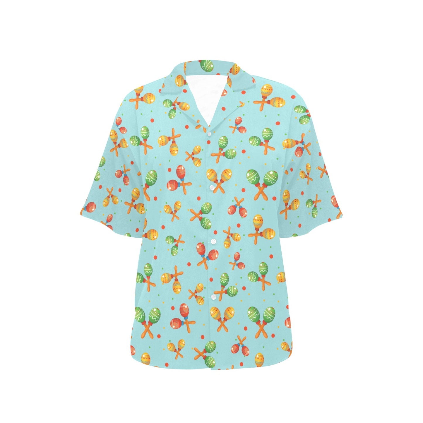 Maracas Print Design LKS402 Women's Hawaiian Shirt