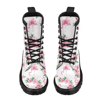 Flamingo Rose Pattern Women's Boots