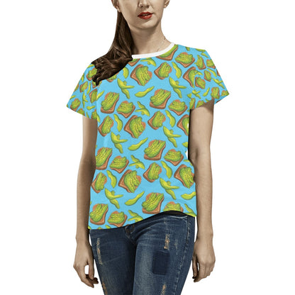 Sandwich Avocado Print Design LKS306 Women's  T-shirt