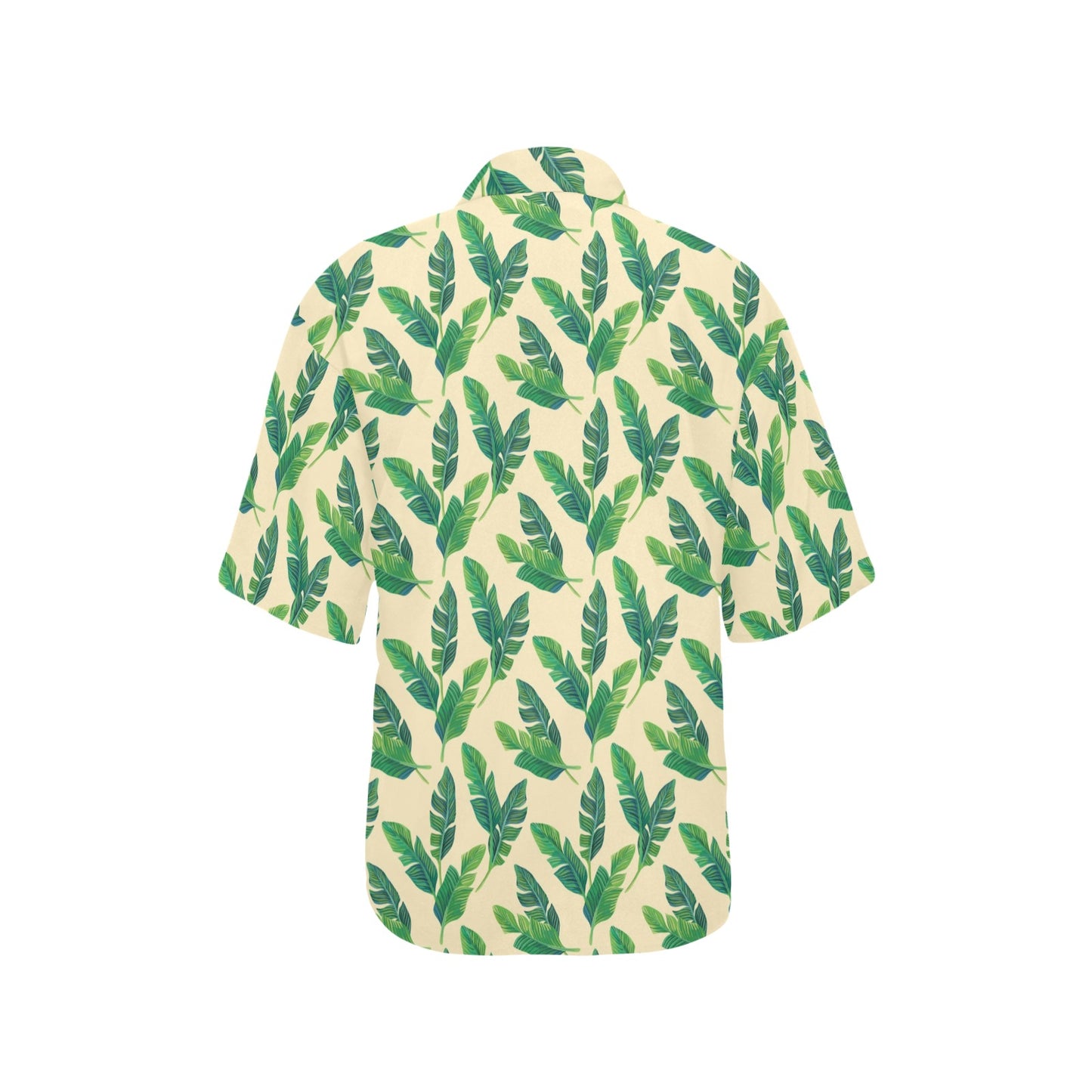 Banana Leaf Pattern Print Design 01 Women's Hawaiian Shirt