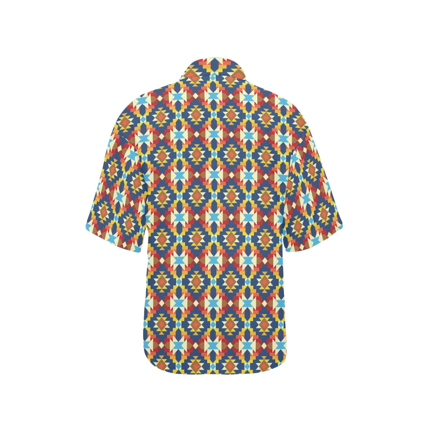 Aztec Pattern Print Design 01 Women's Hawaiian Shirt