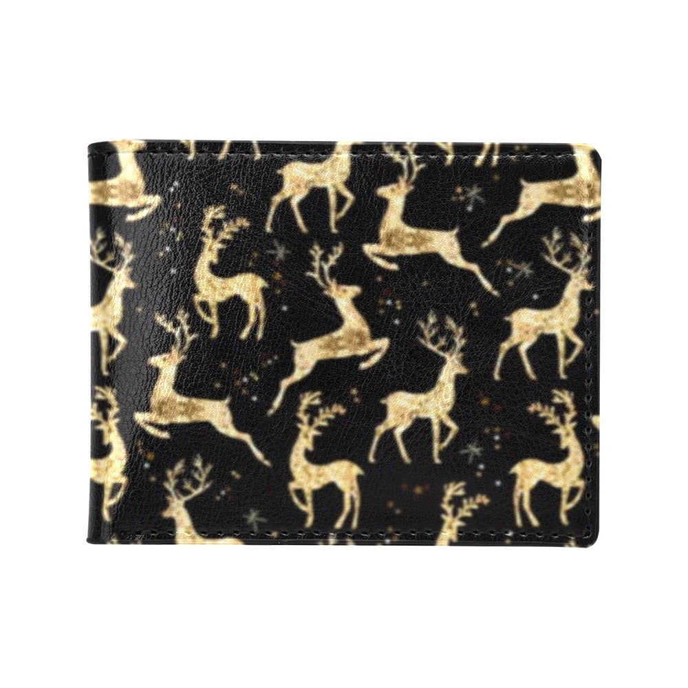 Deer Gold Pattern Men's ID Card Wallet