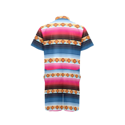 Mexican Pattern Print Design 03 Men's Romper