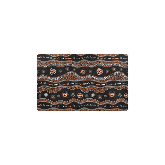 Aboriginal Print Design LKS404 Kitchen Mat