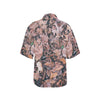 Camouflage Realistic Tree Leaf Print Women's Hawaiian Shirt