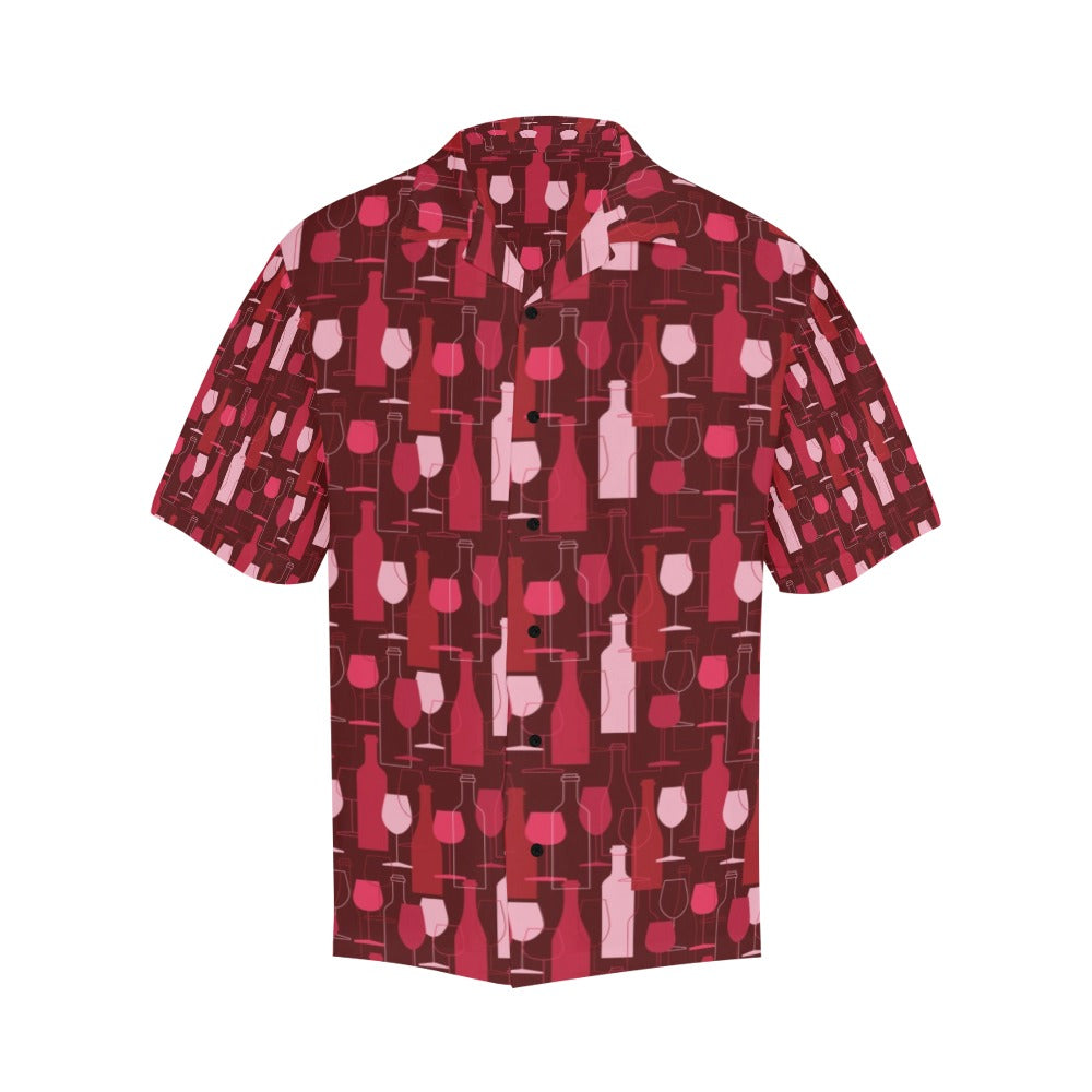 Wine Print Design LKS304 Men's Hawaiian Shirt