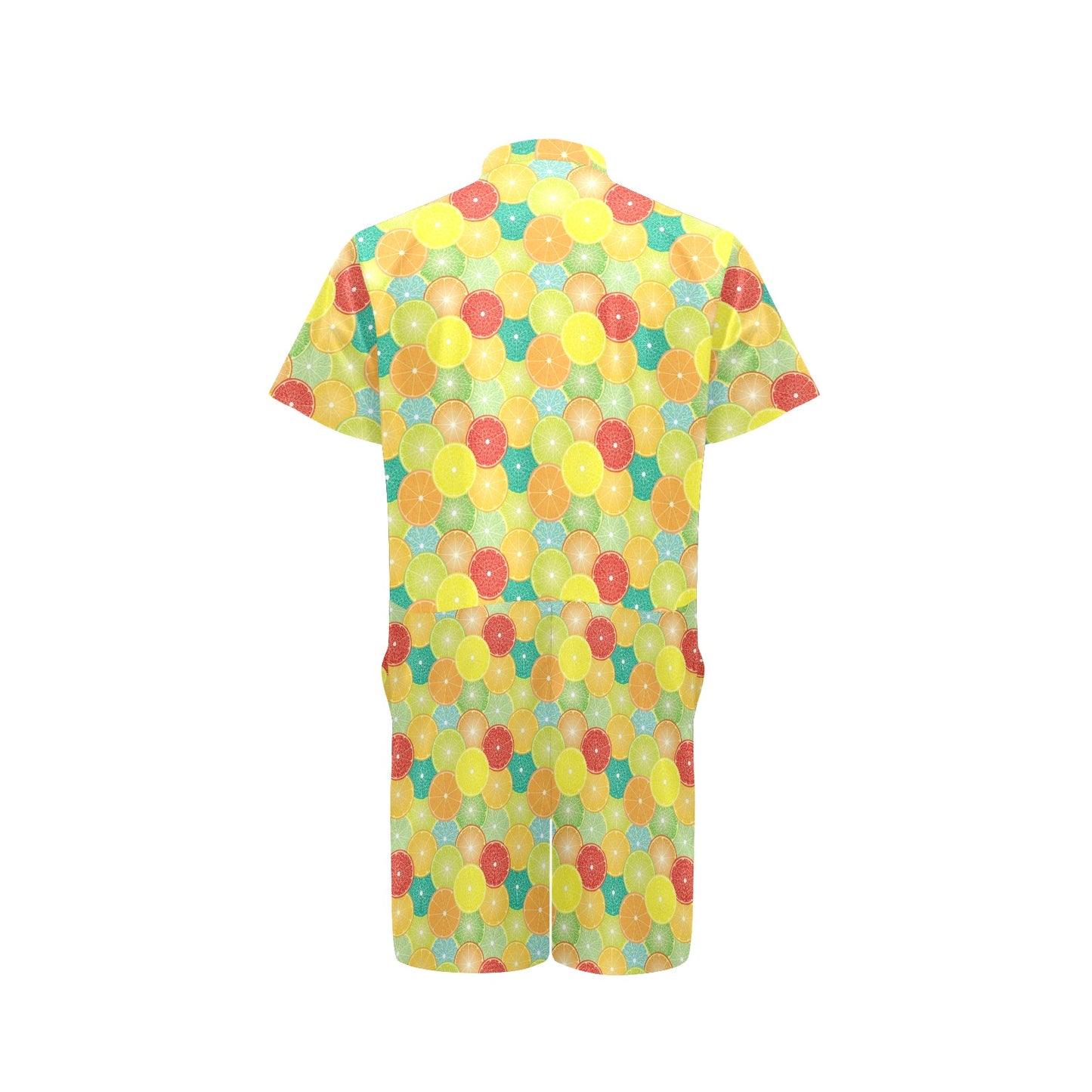 Citrus Pattern Print Design 01 Men's Romper