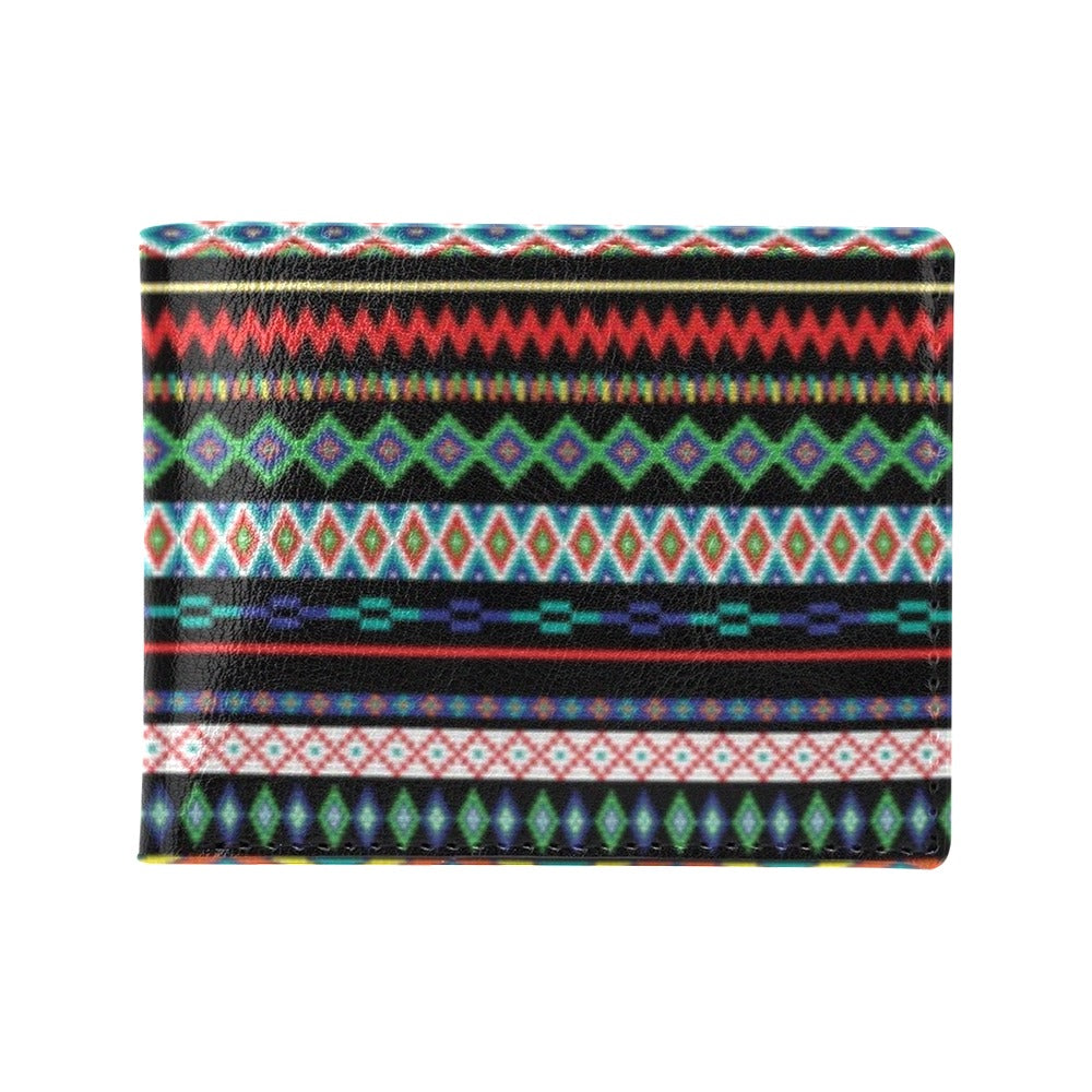 Southwest Pattern Print Design LKS302 Men's ID Card Wallet