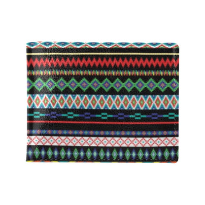 Southwest Pattern Print Design LKS302 Men's ID Card Wallet