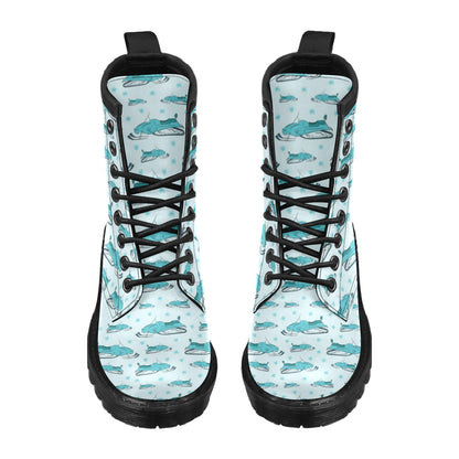 Snowmobile Print Design LKS301 Women's Boots