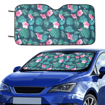 Summer Floral Print Design LKS301 Car front Windshield Sun Shade