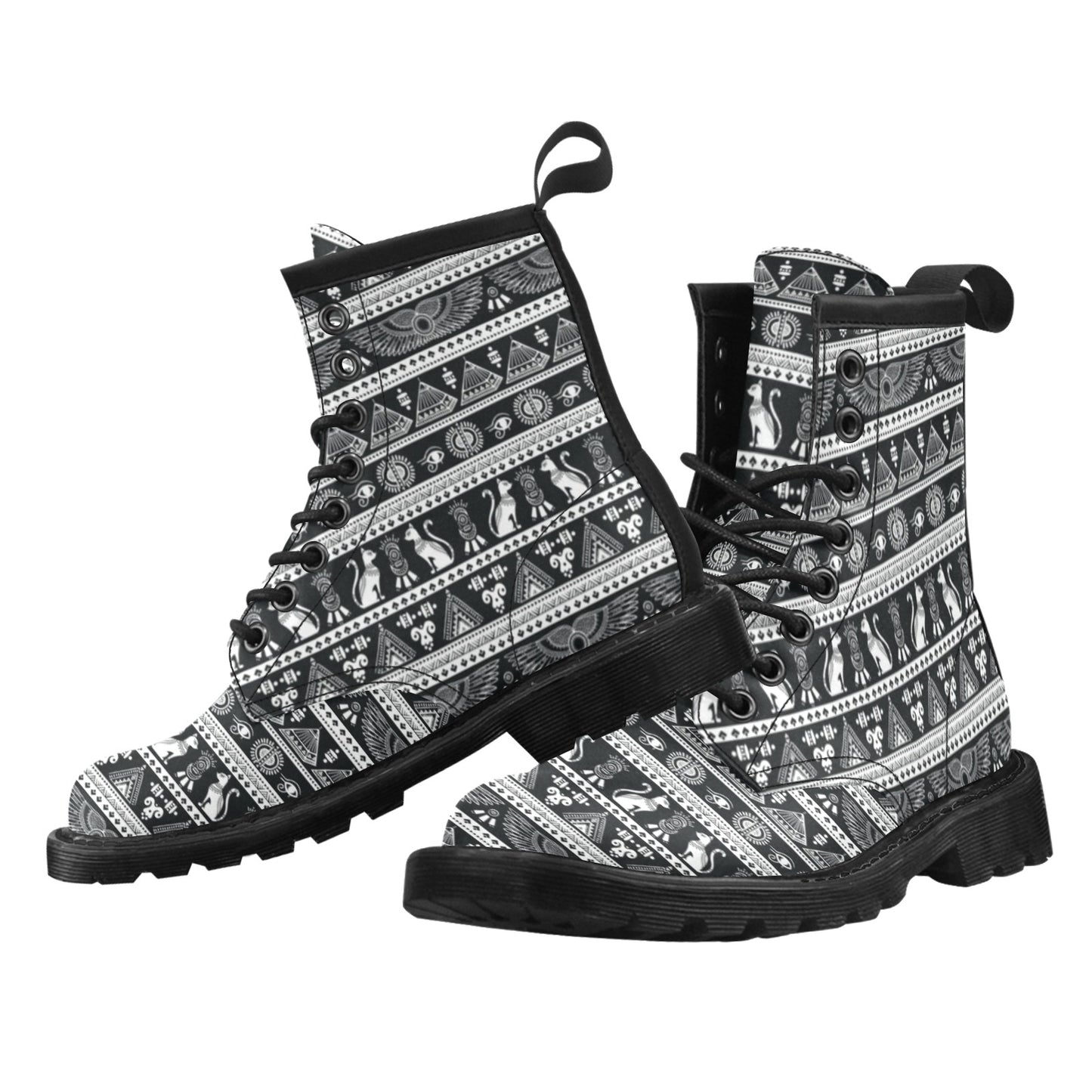 Tribal Pattern Print Design LKS305 Women's Boots