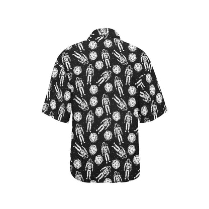 Astronaut Pattern Print Design 03 Women's Hawaiian Shirt