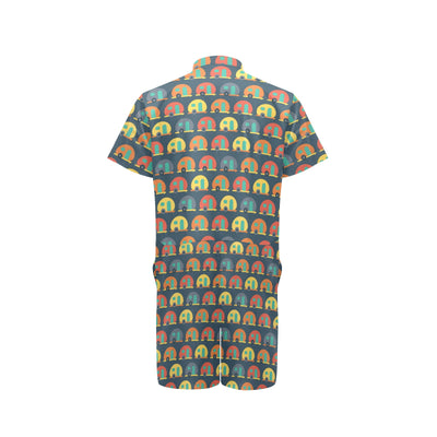 Camper Pattern Print Design 02 Men's Romper