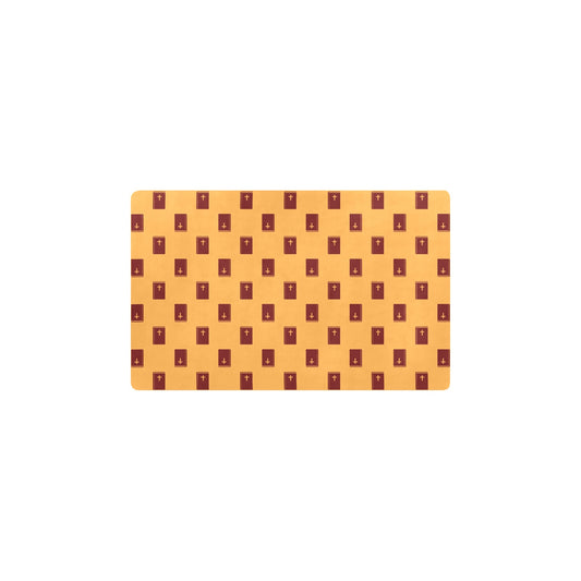 Bible Pattern Print Design 05 Kitchen Mat