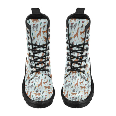 Safari Animal Print Design LKS306 Women's Boots
