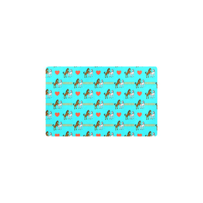 Horse Couple Love Print Design LKS309 Kitchen Mat
