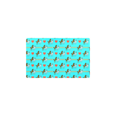 Horse Couple Love Print Design LKS309 Kitchen Mat