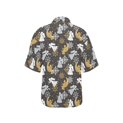 Angel Pattern Print Design 04 Women's Hawaiian Shirt