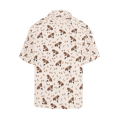 Russell Terriers Paw Print Design LKS303 Men's Hawaiian Shirt
