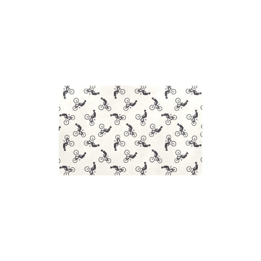 Mountain bike Pattern Print Design 01 Kitchen Mat