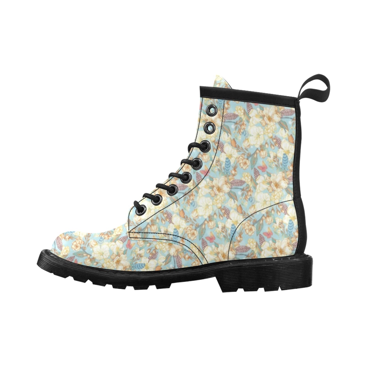Summer Floral Print Design LKS302 Women's Boots