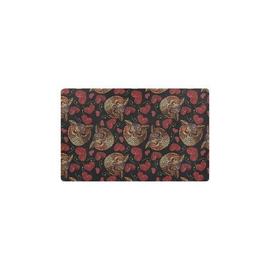Owl Pattern Print Design A08 Kitchen Mat