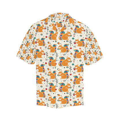 Squirrel Print Design LKS304 Men's Hawaiian Shirt