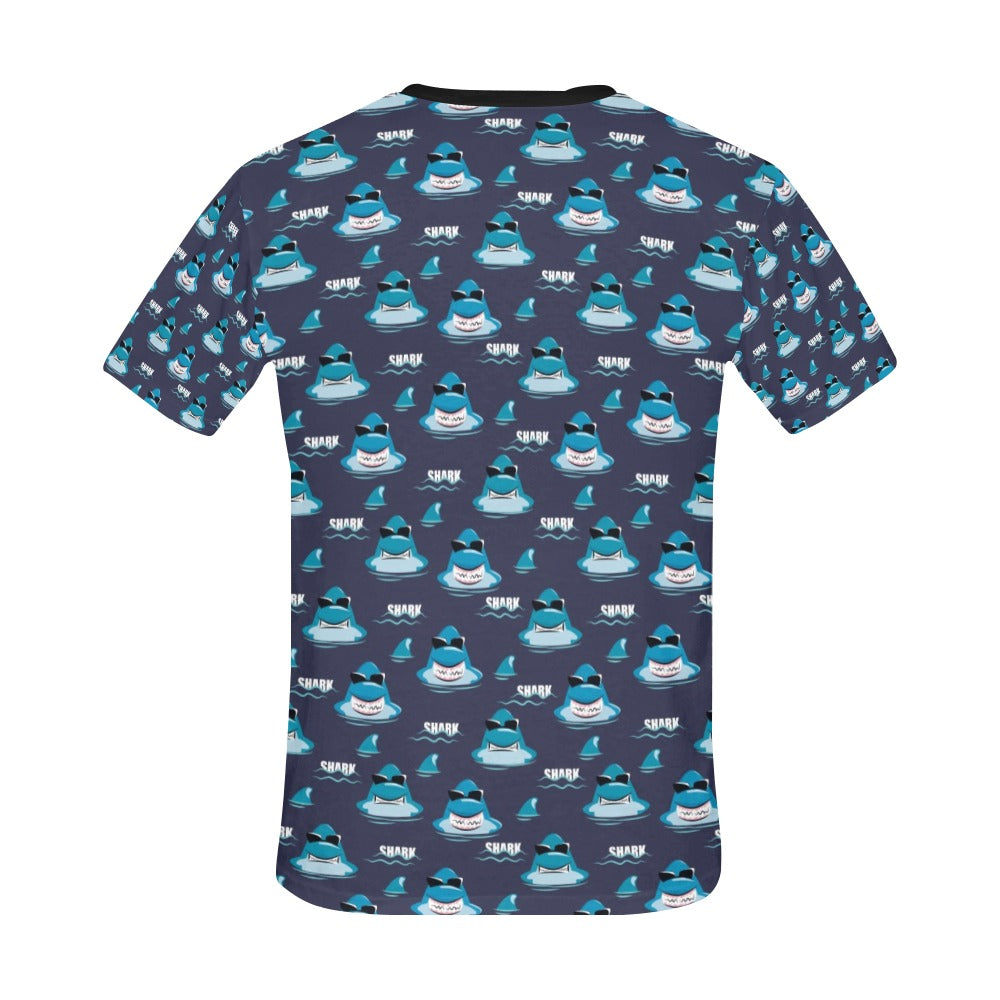 Shark Print Design LKS309 Men's All Over Print T-shirt