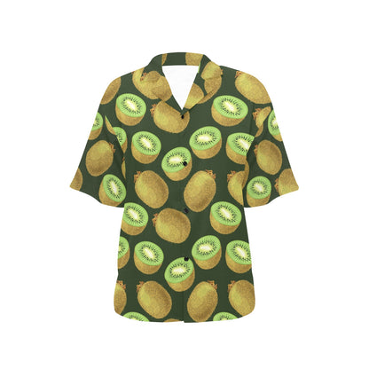 Kiwi Pattern Print Design KW04 Women's Hawaiian Shirt