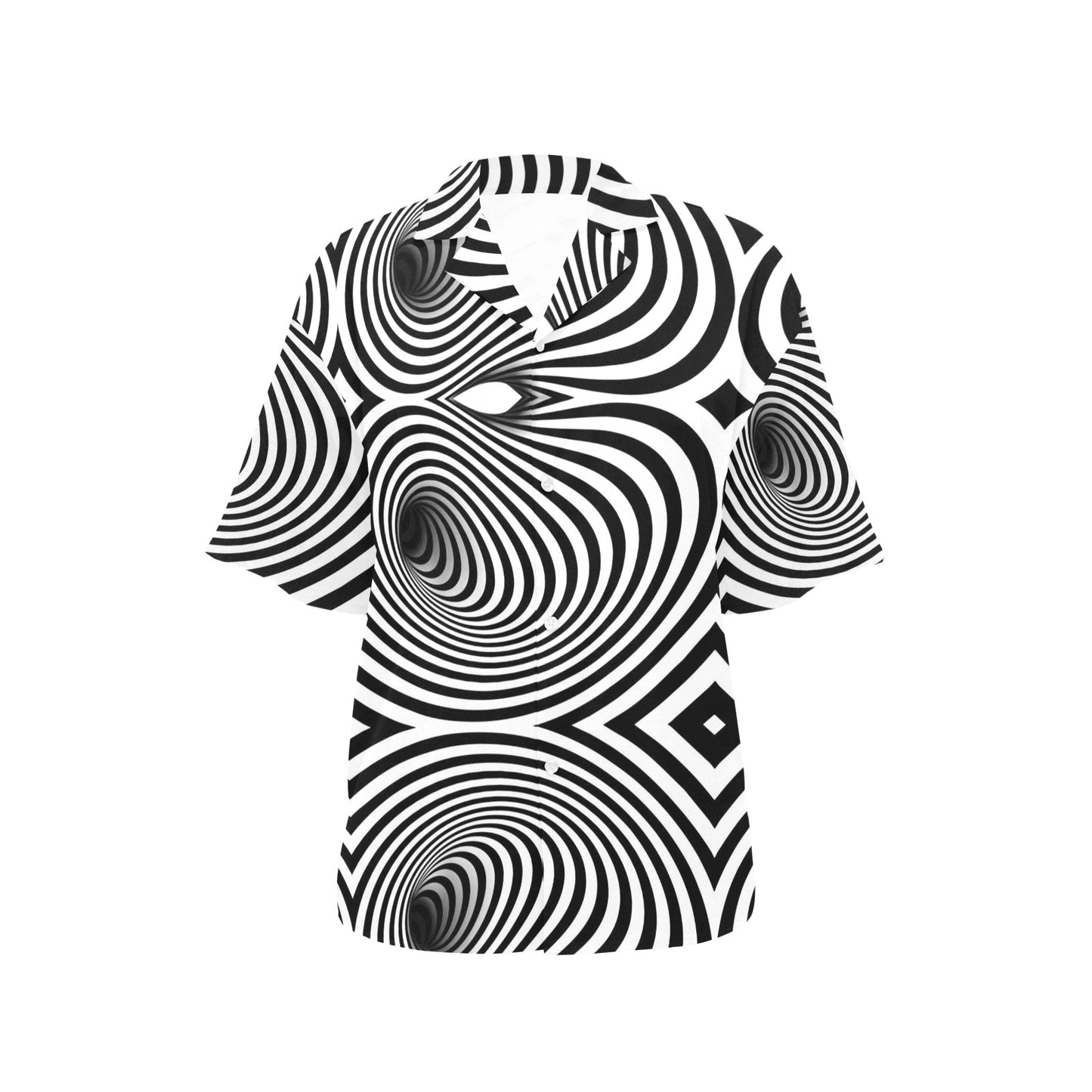 Vortex Print Design LKS303 Women's Hawaiian Shirt