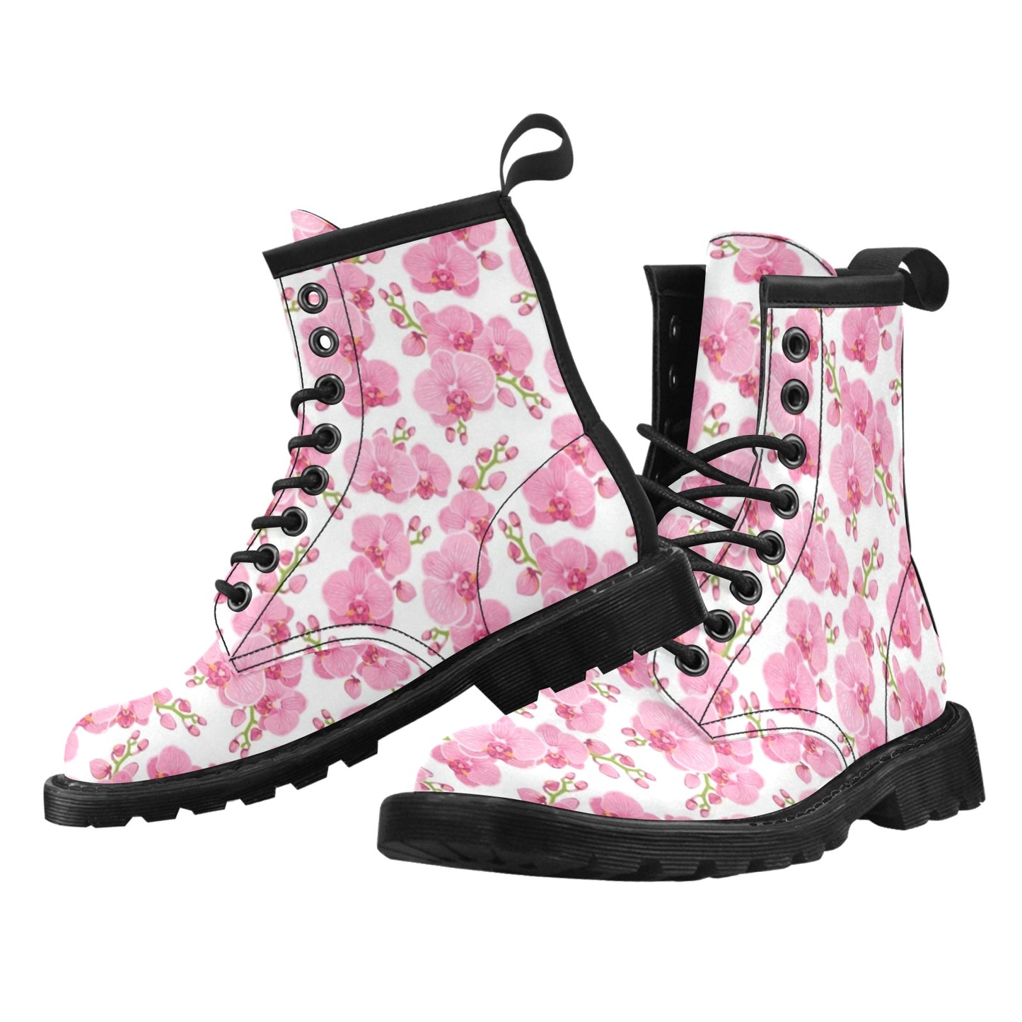Orchid Pink Pattern Print Design OR07 Women's Boots
