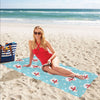 Snowman Print Design LKS304 Beach Towel 32" x 71"