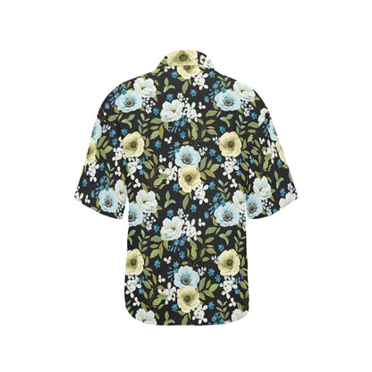 Anemone Pattern Print Design AM03 Women's Hawaiian Shirt