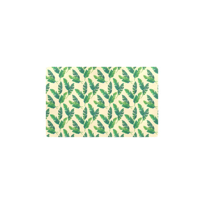 Banana Leaf Pattern Print Design 01 Kitchen Mat