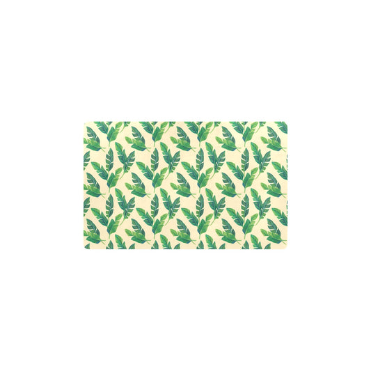 Banana Leaf Pattern Print Design 01 Kitchen Mat