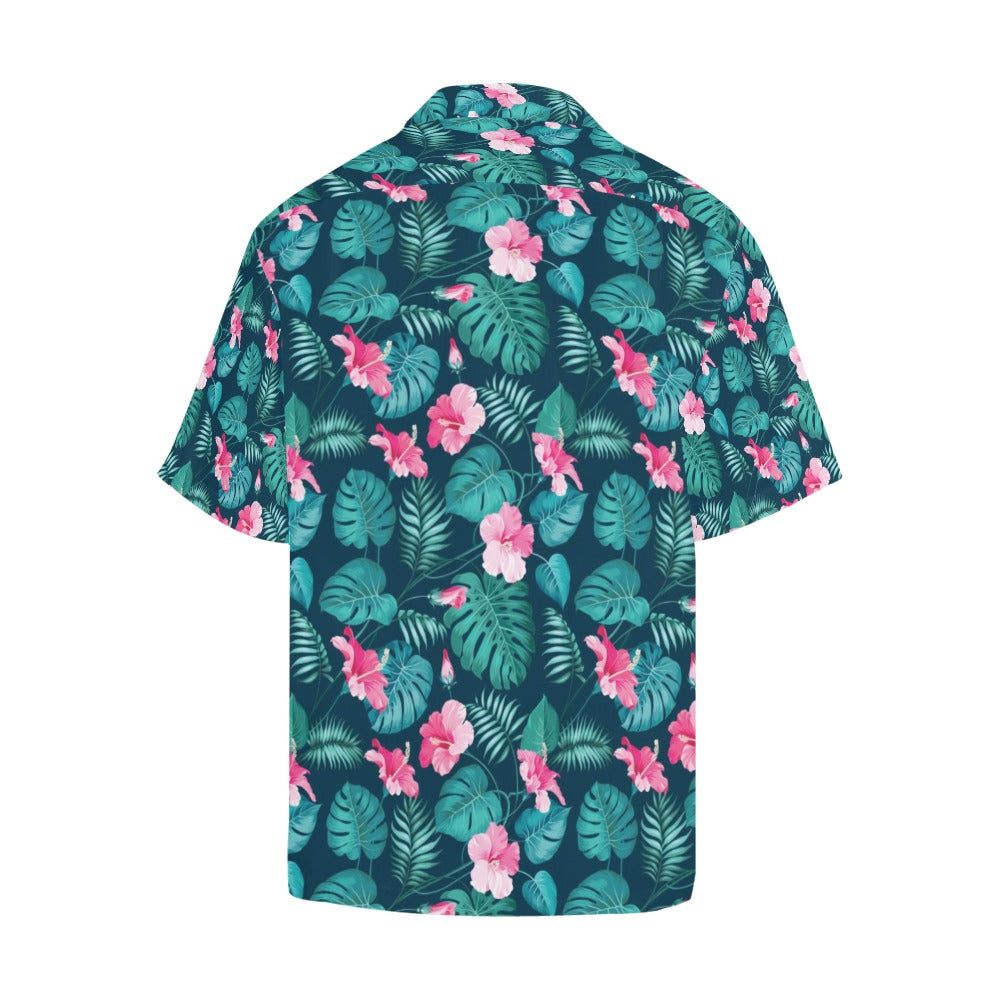 Summer Floral Print Design LKS301 Men's Hawaiian Shirt