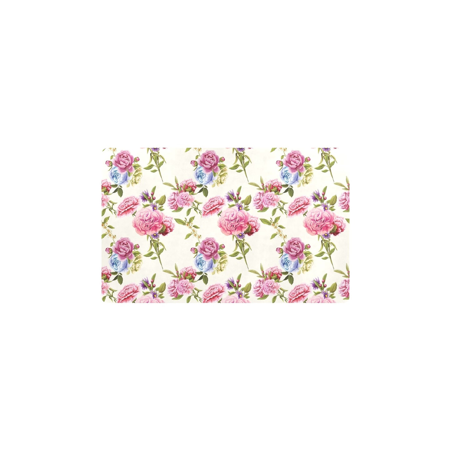 Carnations Pattern Print Design CN02 Kitchen Mat