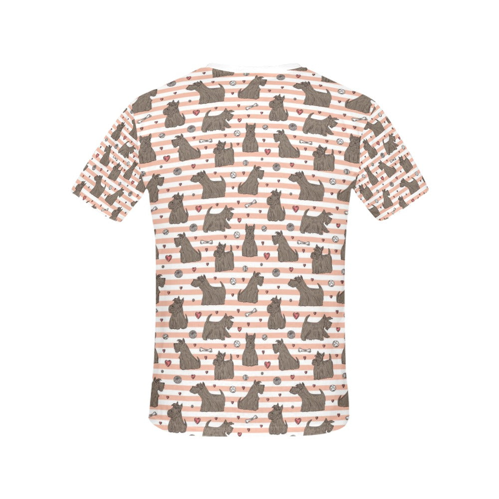 Scottish Terriers Print Design LKS3016 Women's  T-shirt