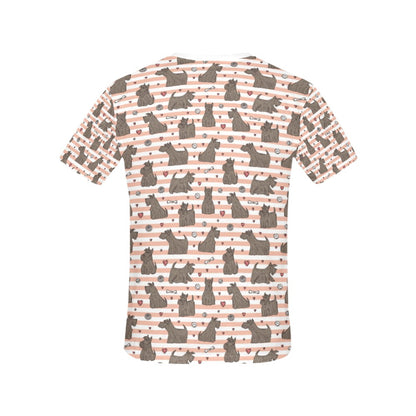 Scottish Terriers Print Design LKS3016 Women's  T-shirt